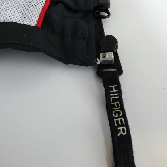 Black Tommy Hilfiger Vest Sz S Sleeveless Double Zipper Mesh Inside Pockets - Picture 10 of 10